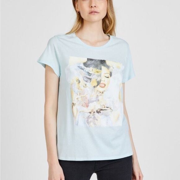 Guess Tops - Guess XS Light‎ Blue T Shirt